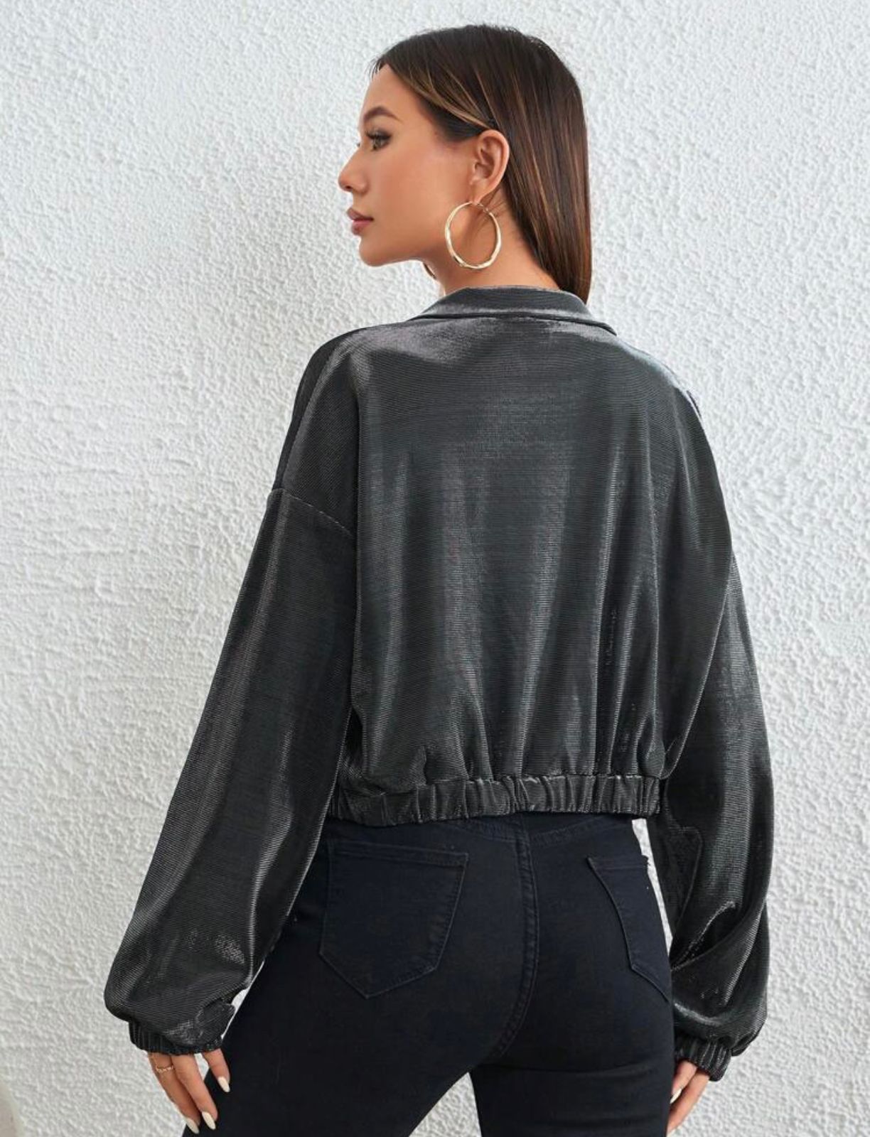 🎀Chaqueta Gris Plata🎀
