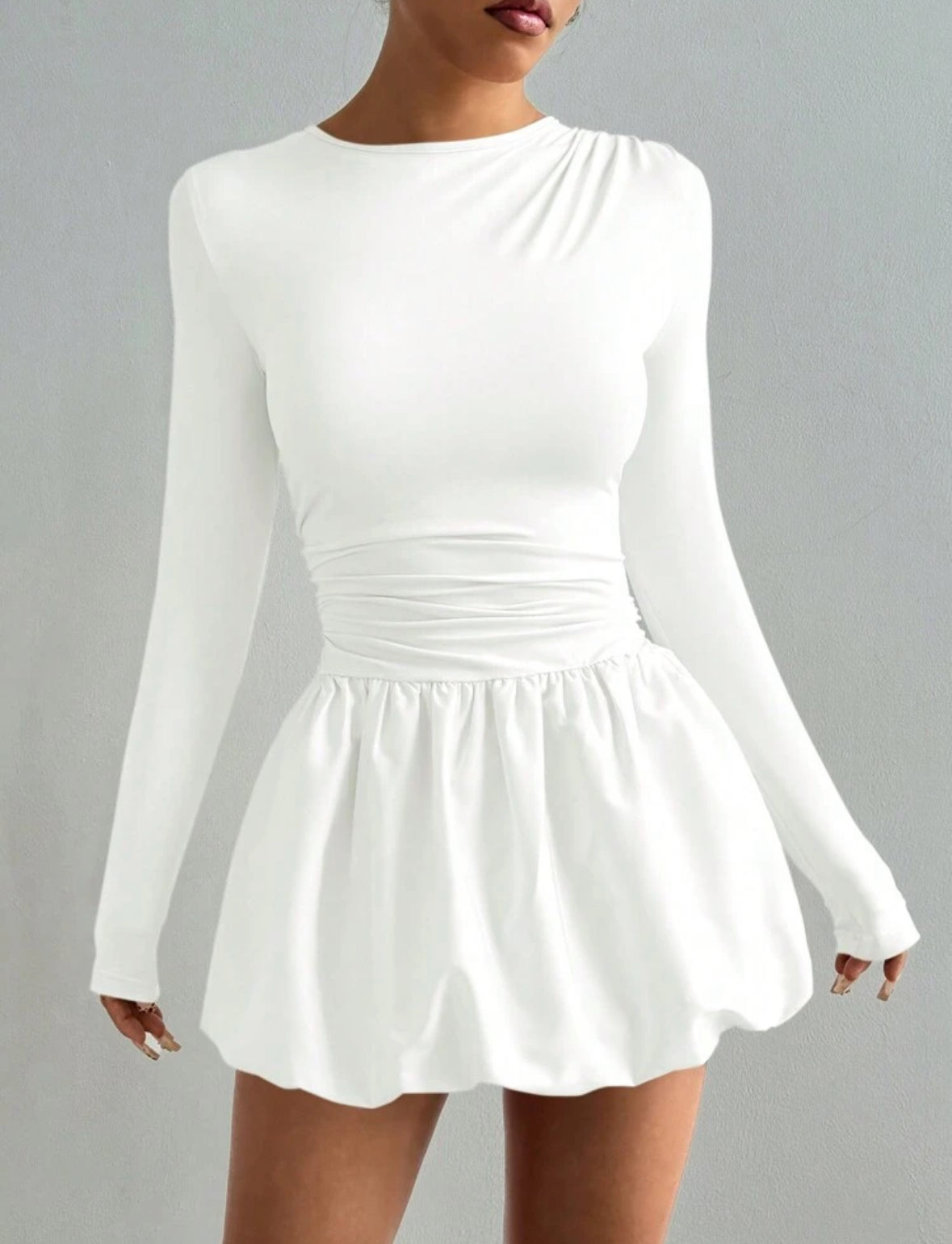 🎀Vestido Blanco Globo🎀